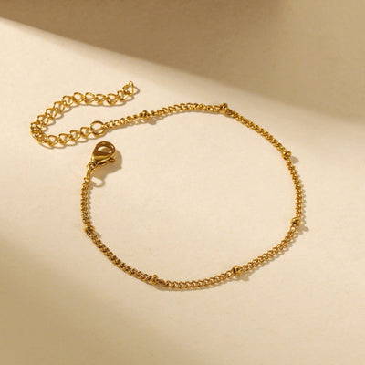 Pulsera chapada en oro