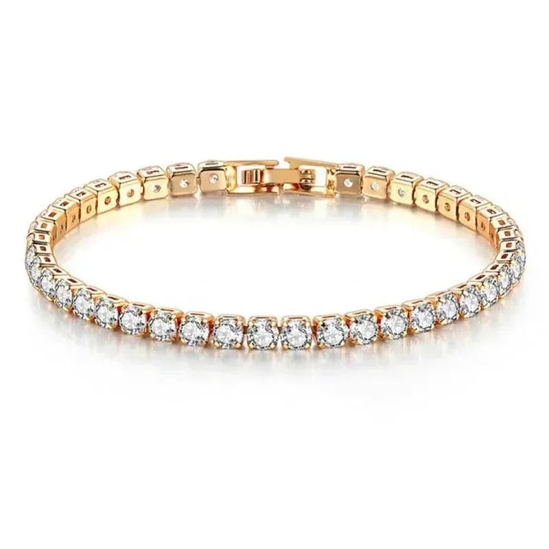 Pulsera Kiera en cristal de Oro