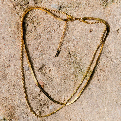 Collar de cadena de oro Ludovica