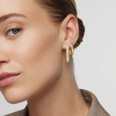 Anillos con pavé de iconos grandes