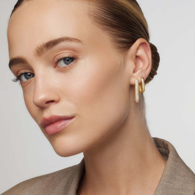 Anillos con pavé de iconos grandes