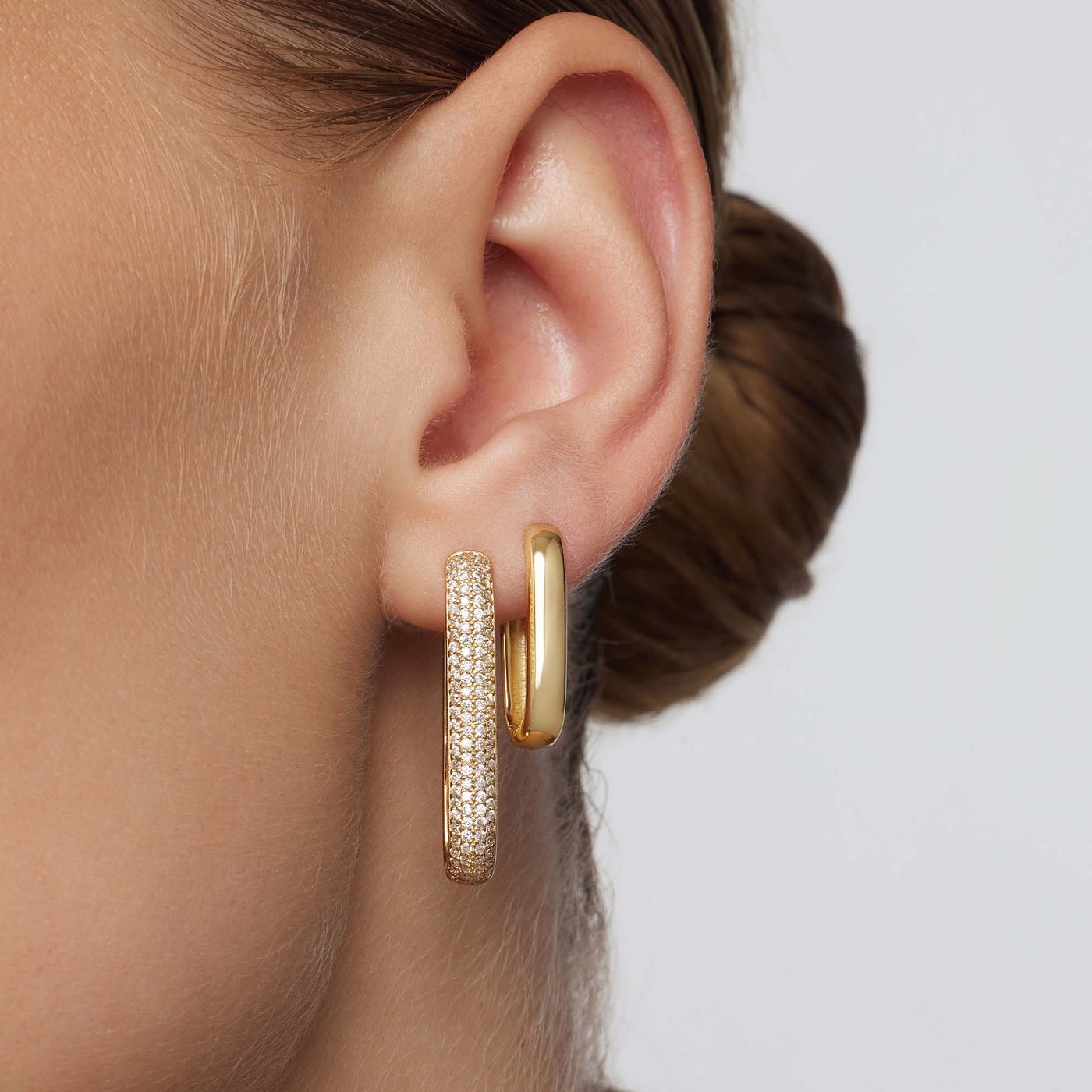 Anillos con pavé de iconos grandes