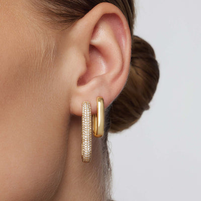 Anillos con pavé de iconos grandes