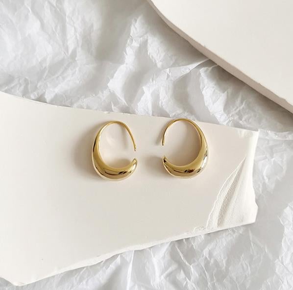Pendientes de lujo de oro y plata