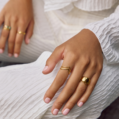 Anillo envolvente en capas Harper