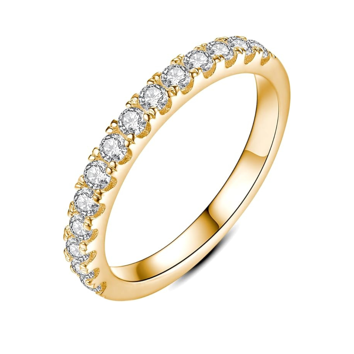 Anillo de bodas de moissanita