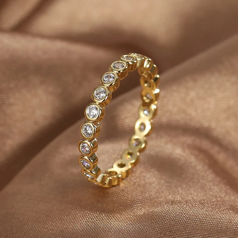 Anillo de burbuja de diamantes