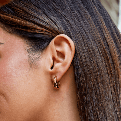 Pendientes de aro dorados Audrey