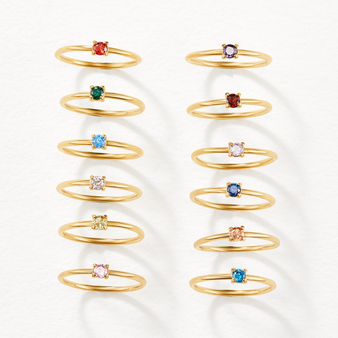 Anillos con piedra natal