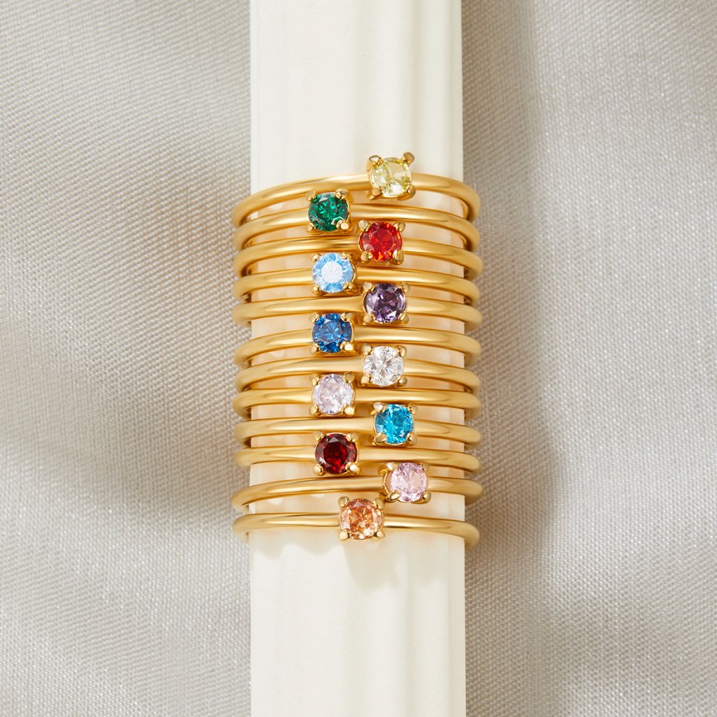 Anillos con piedra natal