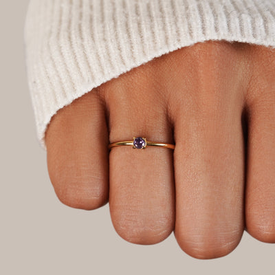 Anillos con piedra natal