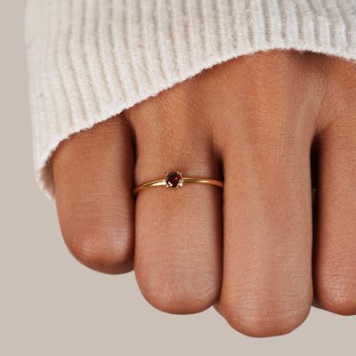 Anillos con piedra natal