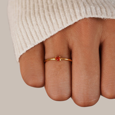 Anillos con piedra natal