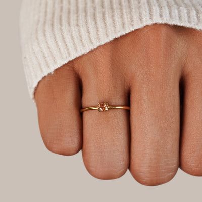 Anillos con piedra natal