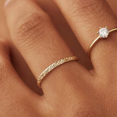 Anillo enrejado Ameline