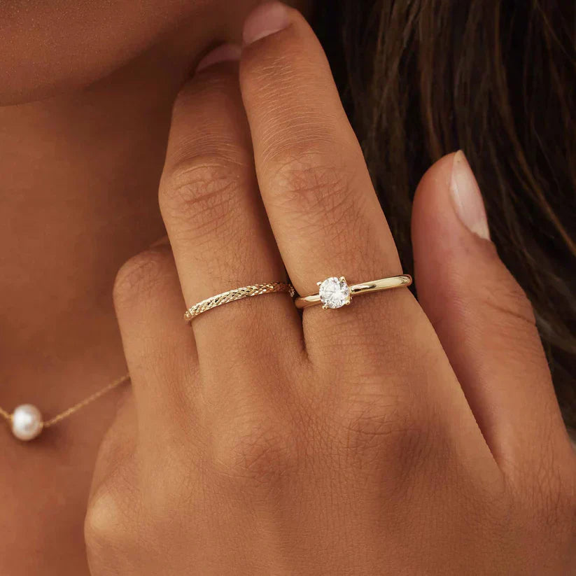 Anillo enrejado Ameline