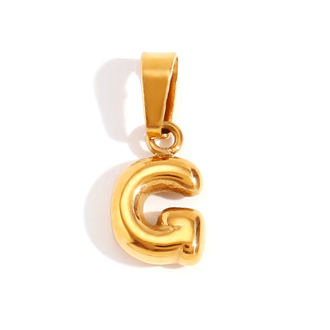 Collar con letras de burbujas