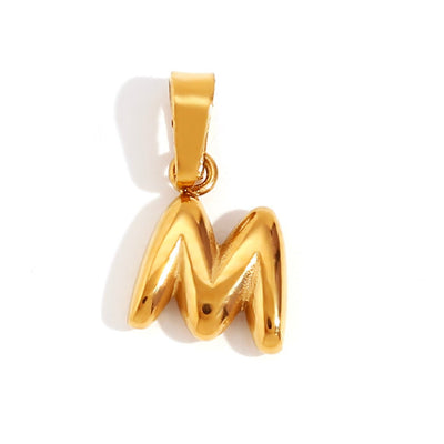 Collar con letras de burbujas