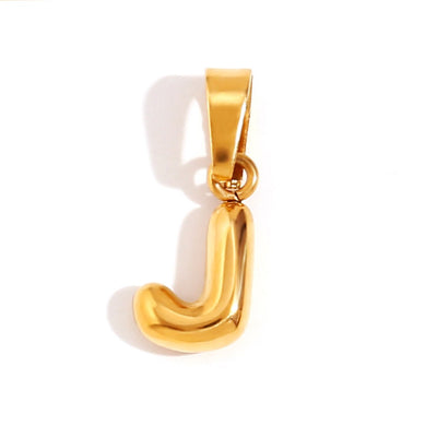 Collar con letras de burbujas