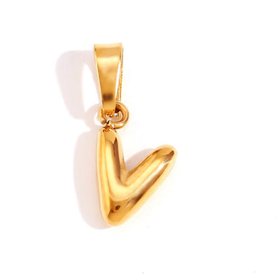 Collar con letras de burbujas