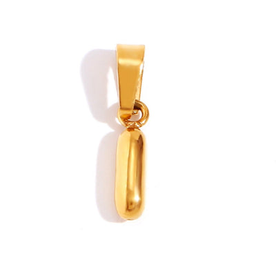 Collar con letras de burbujas