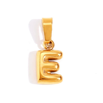 Collar con letras de burbujas