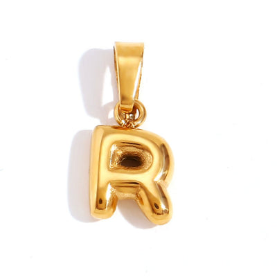 Collar con letras de burbujas