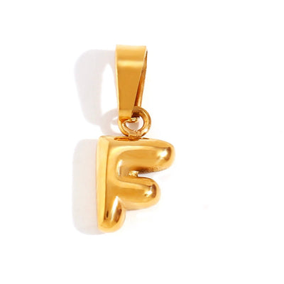 Collar con letras de burbujas