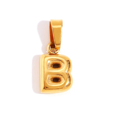 Collar con letras de burbujas