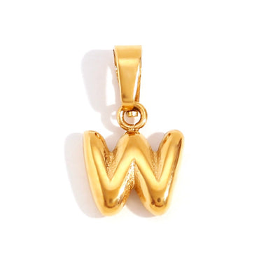 Collar con letras de burbujas