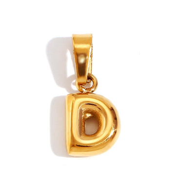 Collar con letras de burbujas