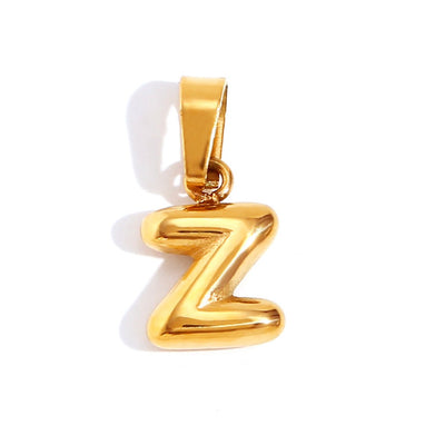 Collar con letras de burbujas