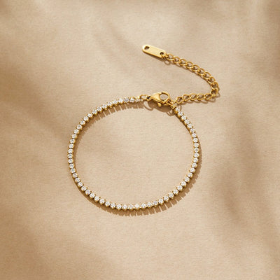 Pulsera de tenis Cordelia Gold