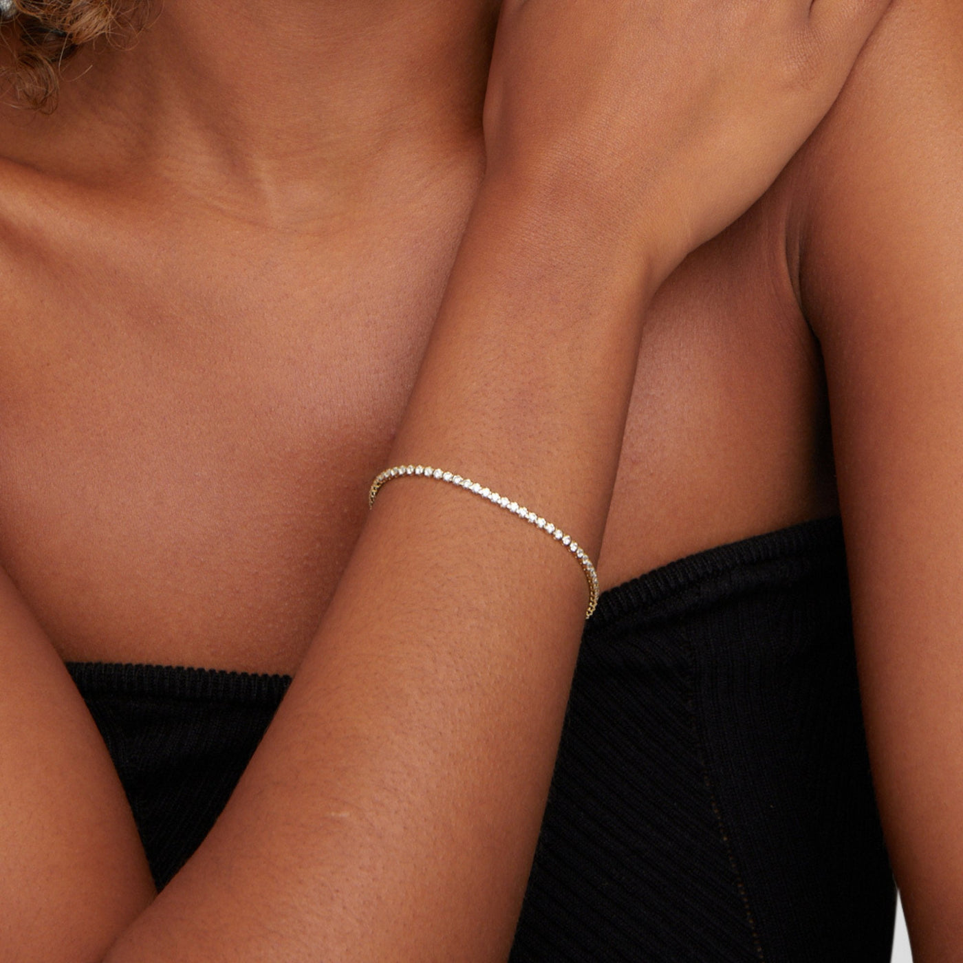 Pulsera de tenis Cordelia Gold