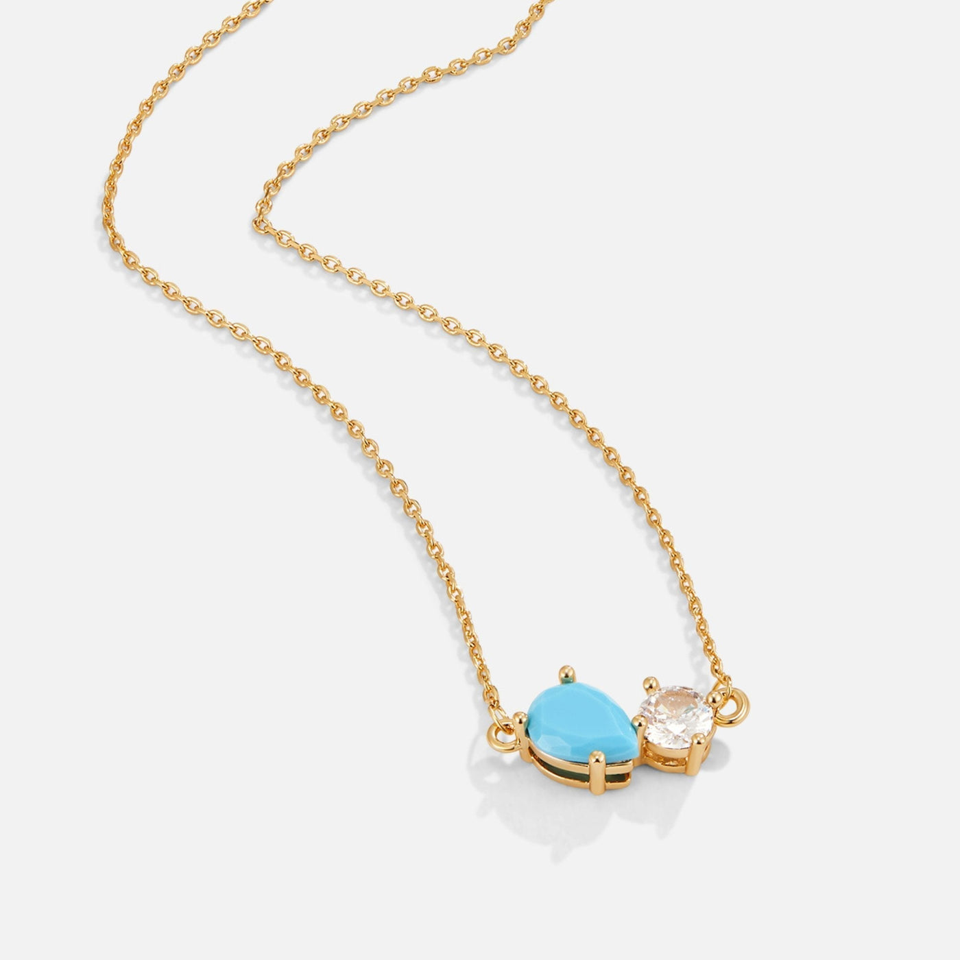 Collar con piedra de nacimiento de cristal