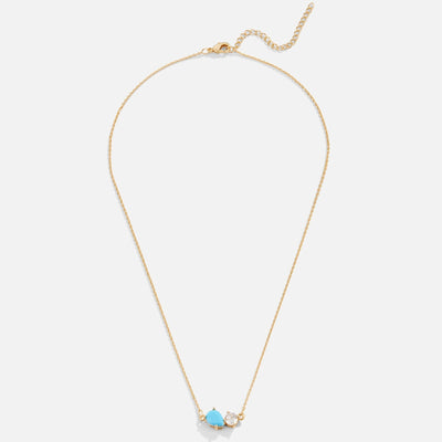 Collar con piedra de nacimiento de cristal