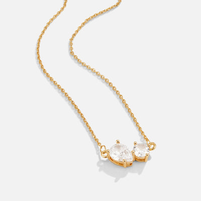 Collar con piedra de nacimiento de cristal