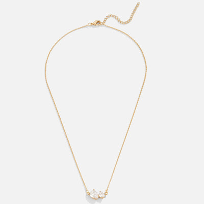 Collar con piedra de nacimiento de cristal
