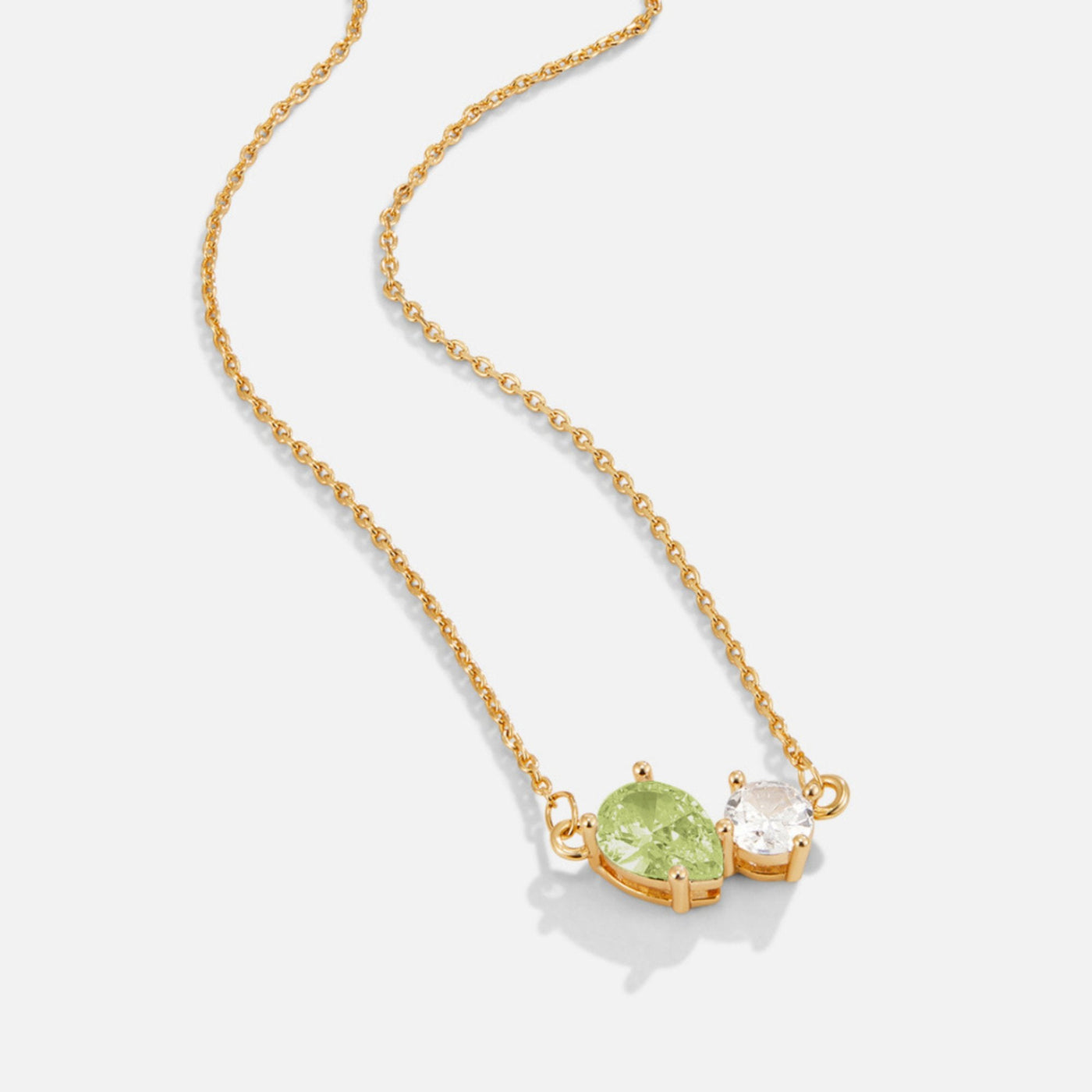Collar con piedra de nacimiento de cristal