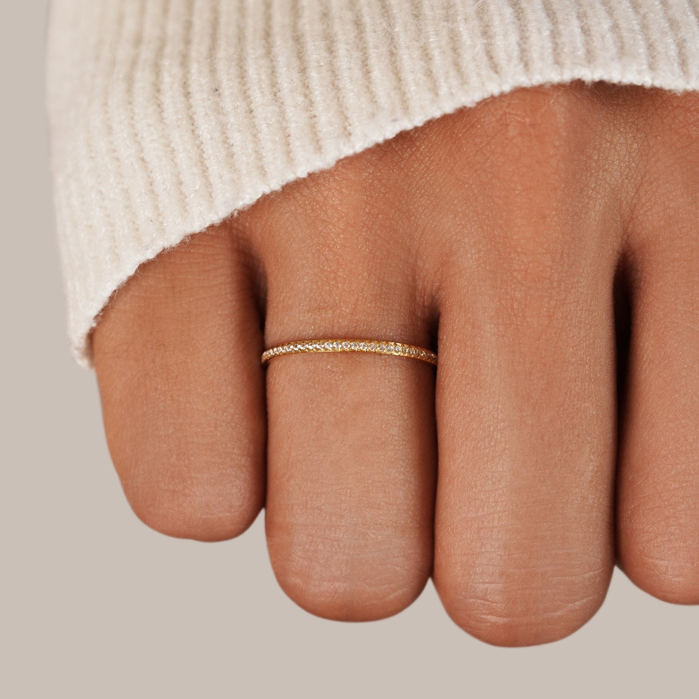 Anillo de eternidad de cristal