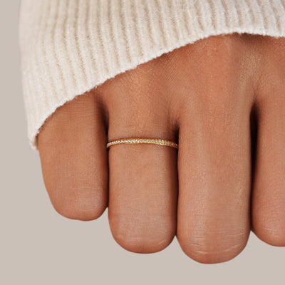 Anillo de eternidad de cristal