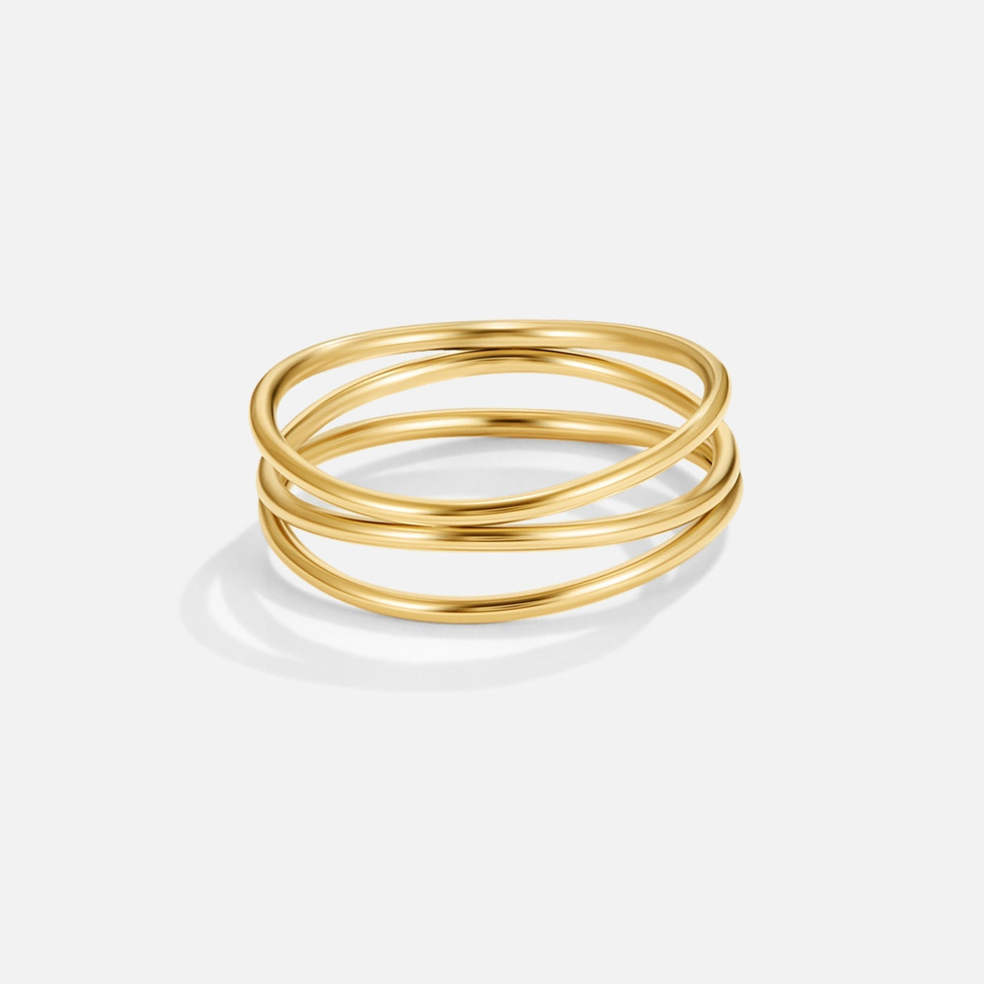 Anillo de bucle infinito en oro