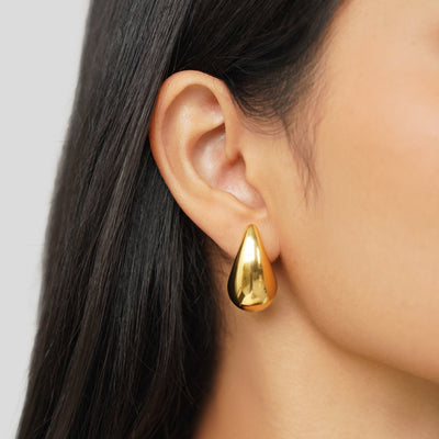 Pendientes colgantes de oro Amara