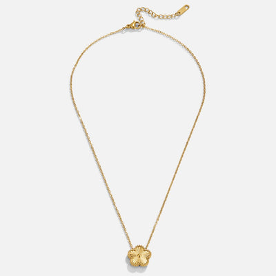 Collar de trébol dorado