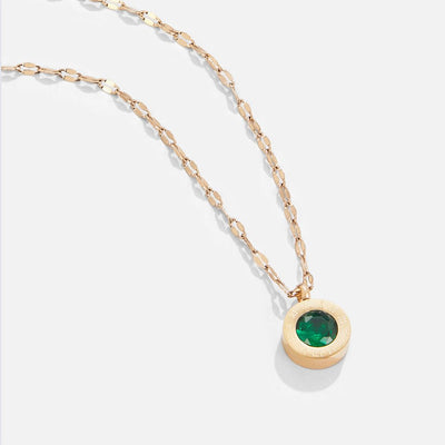Collar de cristal verde Atenea