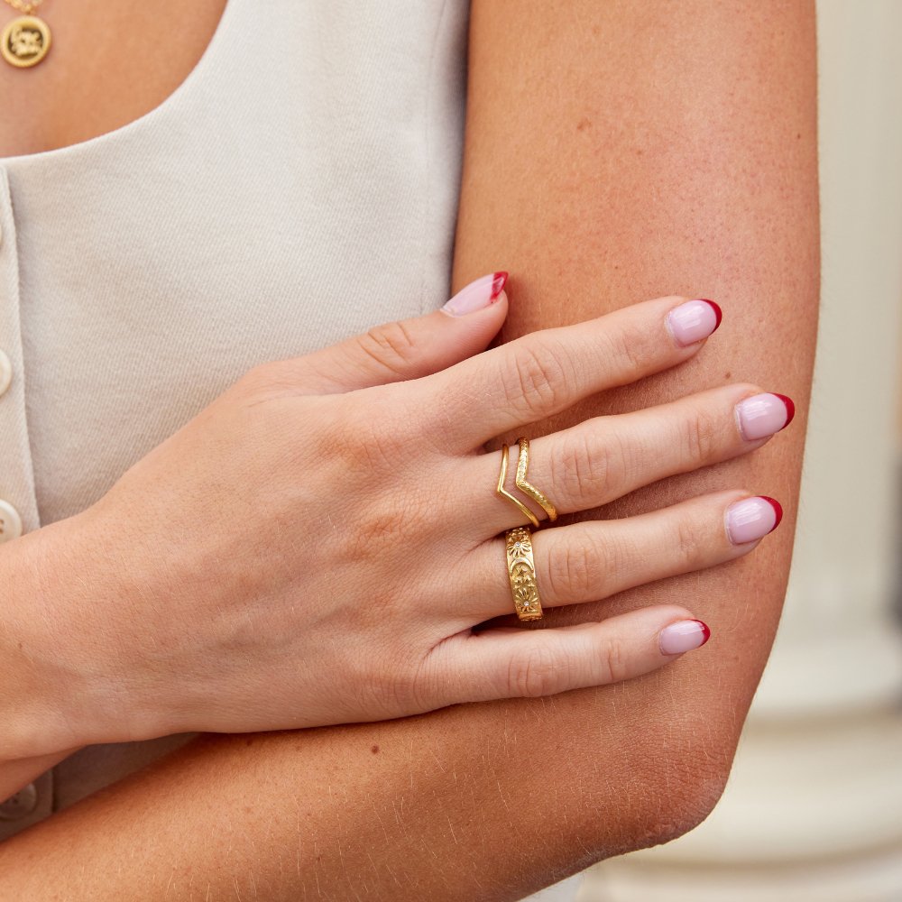 Anillo envolvente en capas Harper