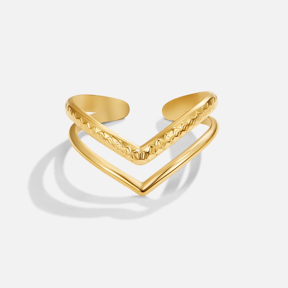Anillo envolvente en capas Harper