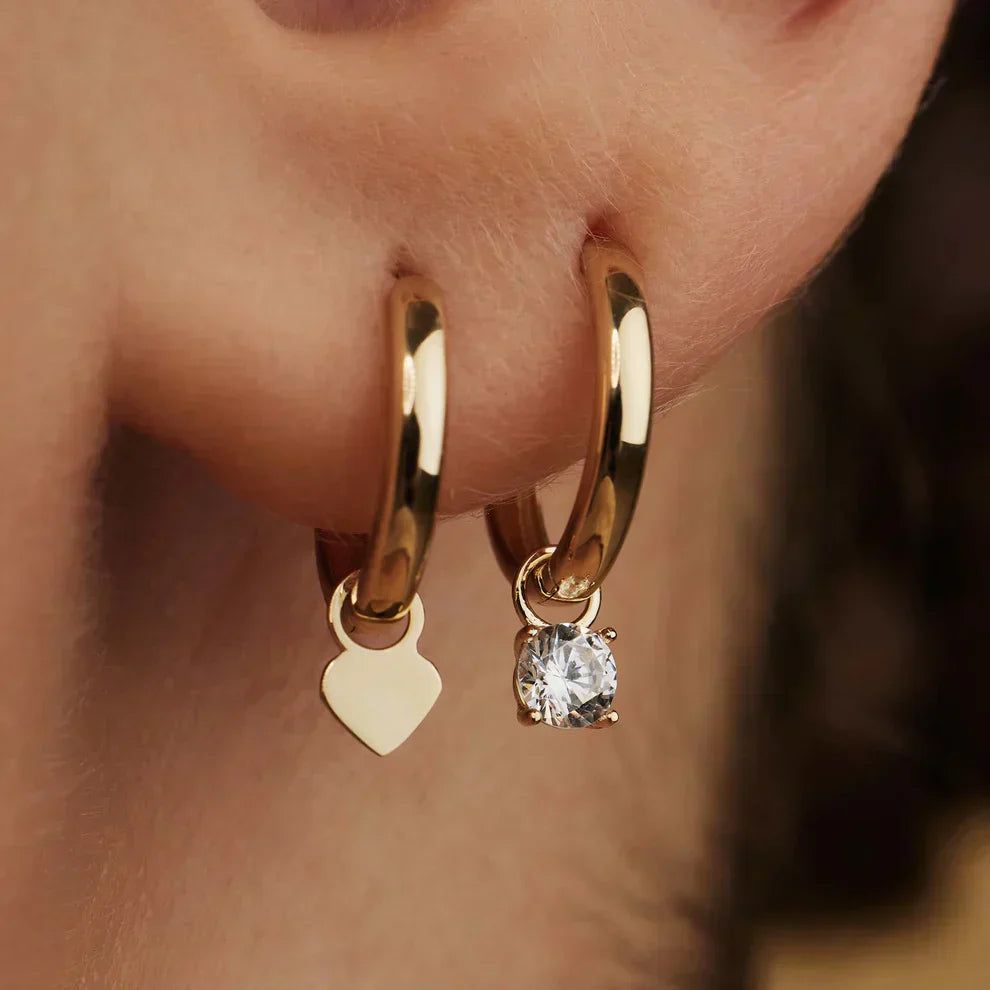 Pendientes Aros Piedra Larmes de Lune