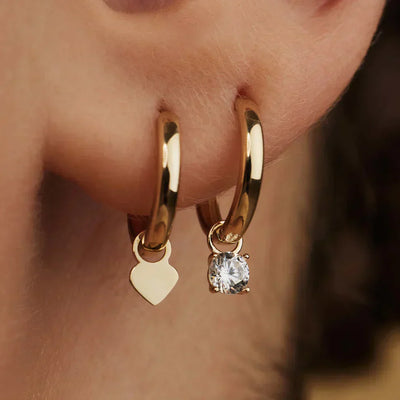 Pendientes Aros Piedra Larmes de Lune