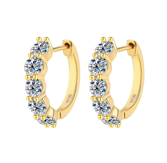 Pendientes Carol de cuatro piedras
